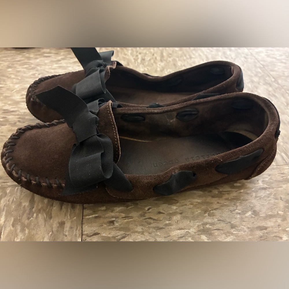 PATRICIA GREEN Suede Loafer Flats - Picture 3 of 4